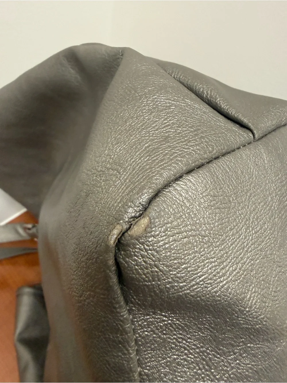 Vince Camuto Gray Faux Leather Tote